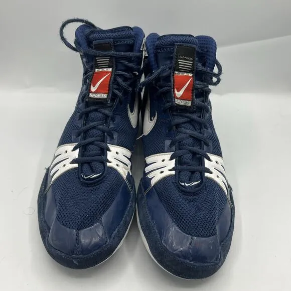 Rare Nike Freek Wrestling Shoe Navy/White Size 12.5 Lace Up Sneakers Shoes