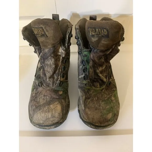 Red Head Men’s Sz 7M Camo Mossy Boots Insulated‎ Waterproof Hunting Footwear