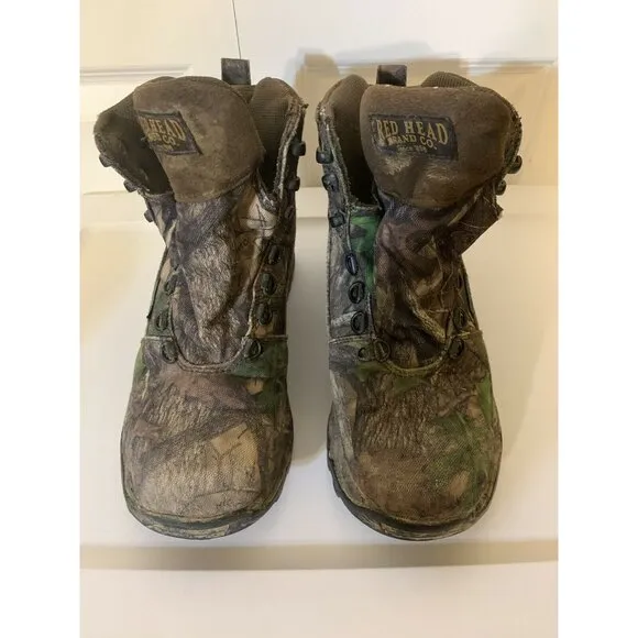 Red Head Men’s Sz 7M Camo Mossy Boots Insulated‎ Waterproof Hunting Footwear