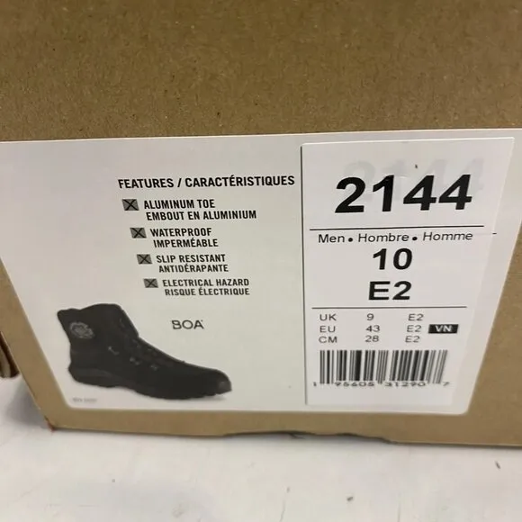 Red Wing Apex Work Boots – Black Leather Size Men’s 10 – Style 2144 –