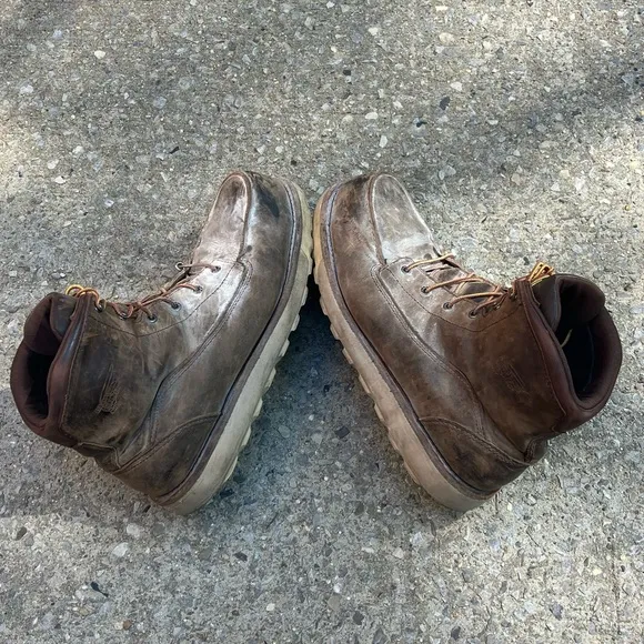 Red Wing Traction Tred Lite Work Boots Mens Size 13 D Brown Waterproof