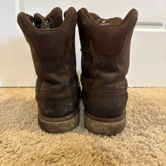 Red Wing Traction Tred Men's 9EE Brown Leather  Waterproof Safety Toe Boots 3522