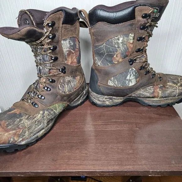 RedHead Mens Expedition Ultra BONE-DRY Insulated Waterproof‎ Boots Camo Size 11