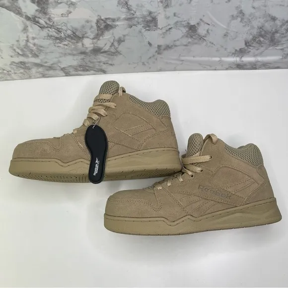 Reebok BB4500 Beige Work &amp; Safety Shoes Sneakers woman 6 leather upper comp toe