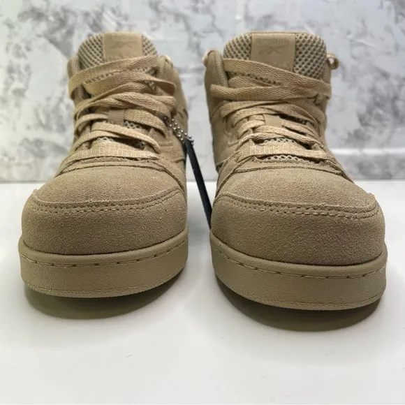 Reebok BB4500 Beige Work &amp; Safety Shoes Sneakers woman 6 leather upper comp toe
