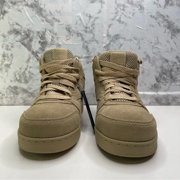 Reebok BB4500 Beige Work &amp; Safety Shoes Sneakers woman 6 leather upper comp toe