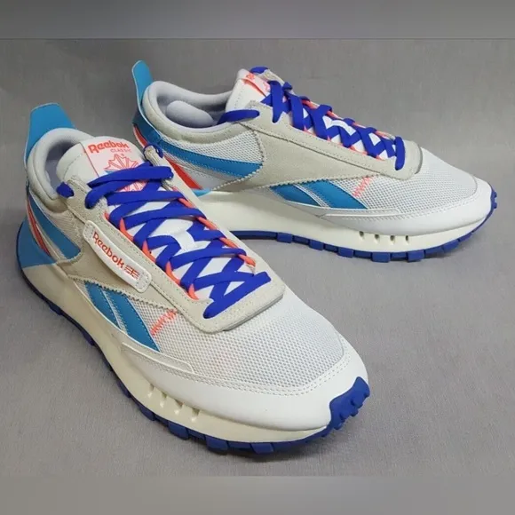Reebok Classic Legacy FY7750 White Blue Trainers Sneakers Men’s Shoes 12