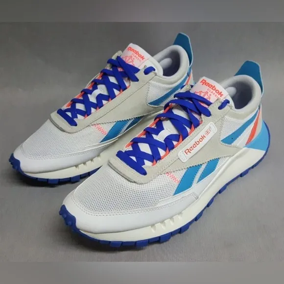 Reebok Classic Legacy FY7750 White Blue Trainers Sneakers Men’s Shoes 12