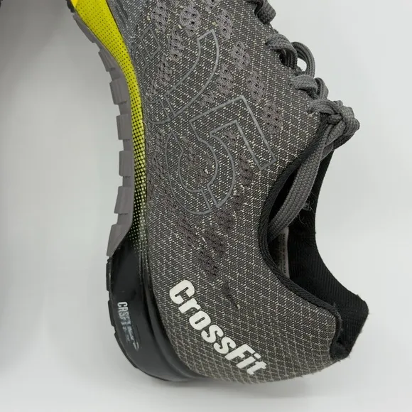 Reebok CrossFit Nano 5.0 Training Shoes Mens 13 Grey Black Yellow Sneaker V72408