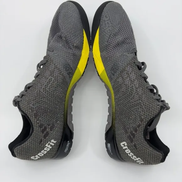 Reebok CrossFit Nano 5.0 Training Shoes Mens 13 Grey Black Yellow Sneaker V72408