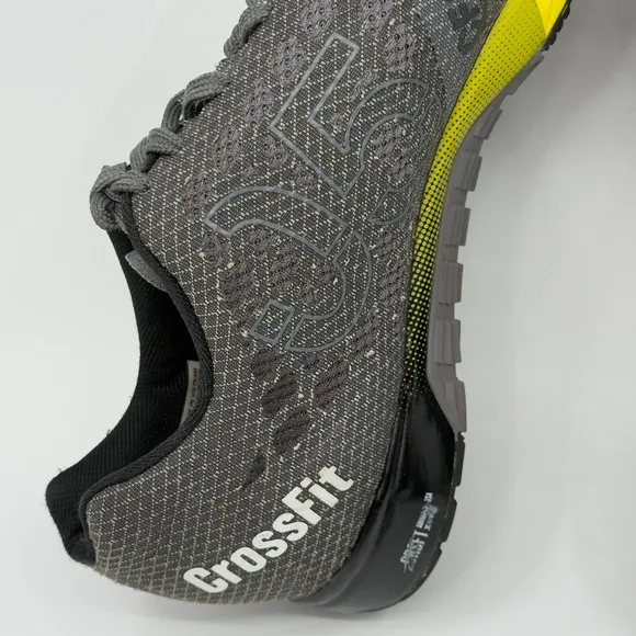 Reebok CrossFit Nano 5.0 Training Shoes Mens 13 Grey Black Yellow Sneaker V72408