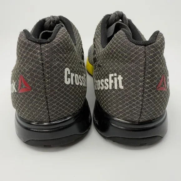 Reebok CrossFit Nano 5.0 Training Shoes Mens 13 Grey Black Yellow Sneaker V72408
