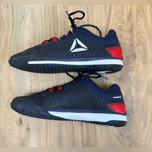 Reebok JJ II Low 2 Watt Navy Red Men Cross Training Shoes Trainers Size 7