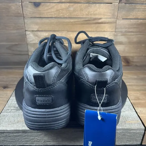 Reebok Jorie Sneakers Mens Size 10.5 Wide Composite Toe Black Leather Work Shoes
