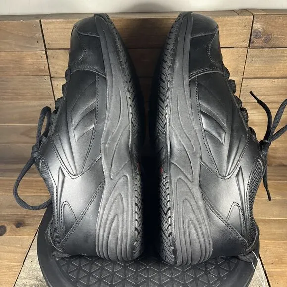 Reebok Jorie Sneakers Mens Size 10.5 Wide Composite Toe Black Leather Work Shoes