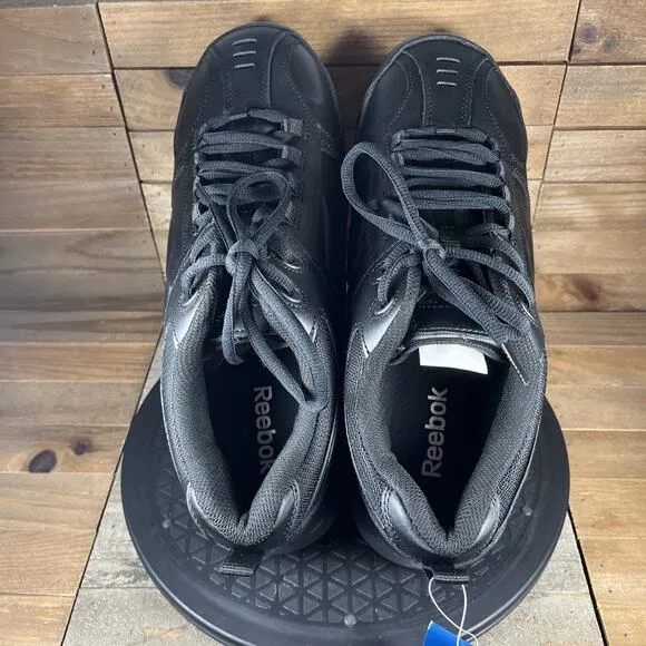 Reebok Jorie Sneakers Mens Size 10.5 Wide Composite Toe Black Leather Work Shoes