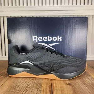 Reebok Nano X2 Mens 11.5 Black Gum Sole Training Workout Sneaker Shoes 100047842