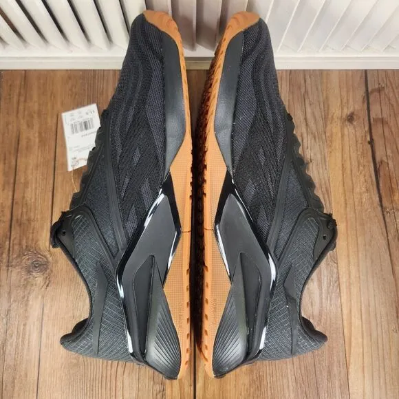 Reebok Nano X2 Mens 11.5 Black Gum Sole Training Workout Sneaker Shoes 100047842