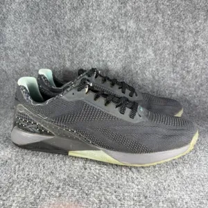 Reebok Nano X1 Lux Mens 12.5 Shoes Gray Training Crossfit Gym Lifting