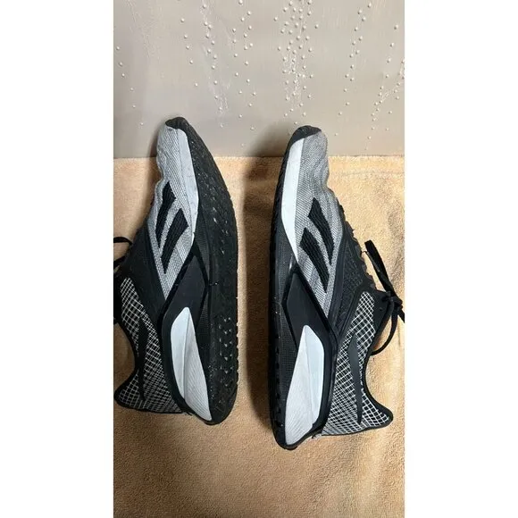 Reebok Training Shoes Black white pure gray, womens size 7.5