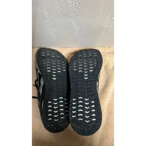 Reebok Training Shoes Black white pure gray, womens size 7.5