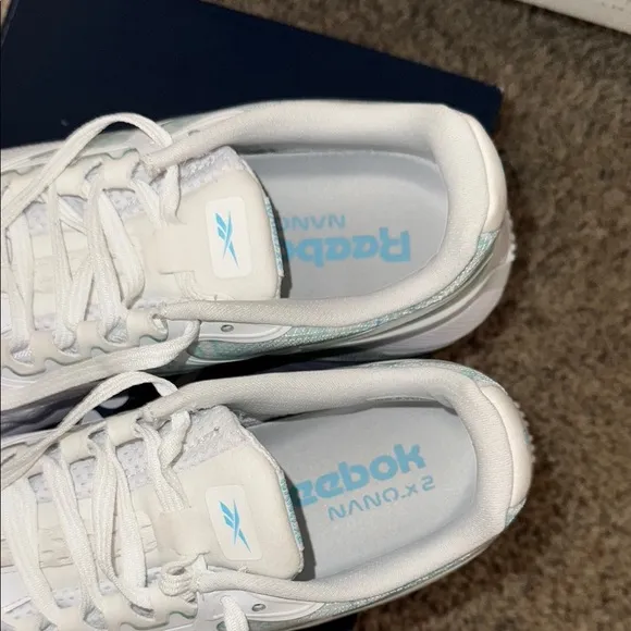 Reebok White and Blue Women's Training Shoes