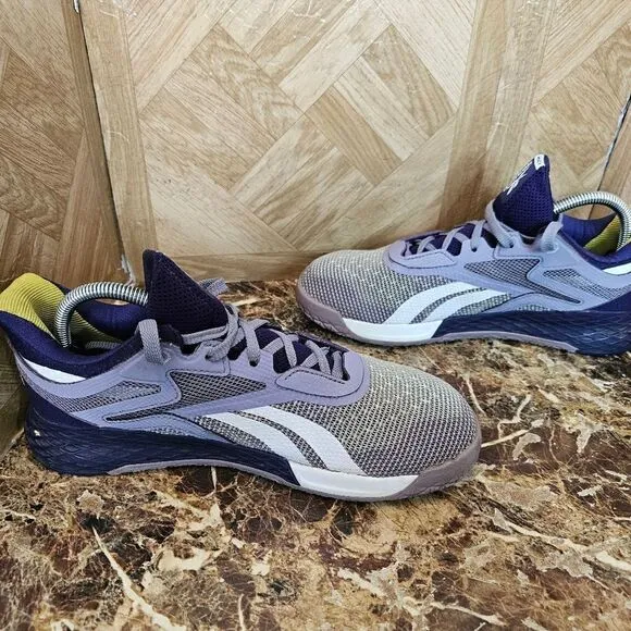 Reebok women's Nano x training purple shoes size 9.       088