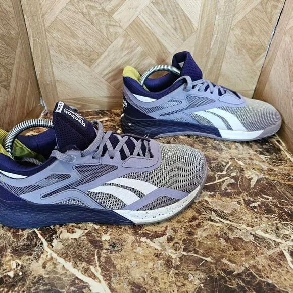 Reebok women's Nano x training purple shoes size 9.       088