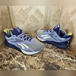 Reebok women's Nano x training purple shoes size 9.       088