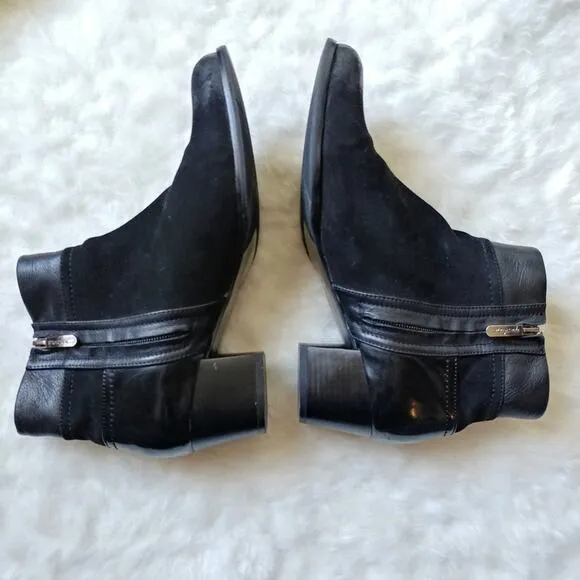 Regade La Ciel Lined Black Leather Boots Size 41
