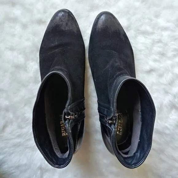 Regade La Ciel Lined Black Leather Boots Size 41