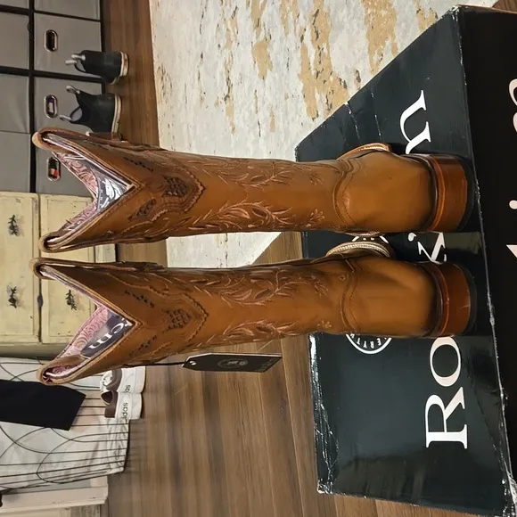 Rock'em Florencia Arena Leather Cowboy Boots