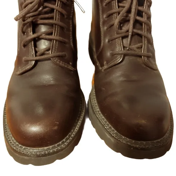 Rockport Men’s Waterproof Leather Dark Brown Boots Size 8 1/2