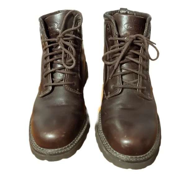 Rockport Men’s Waterproof Leather Dark Brown Boots Size 8 1/2