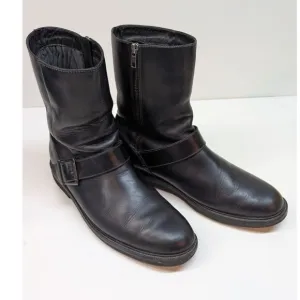 Rockport Waterproof Leather Black Boots, men's 11.5