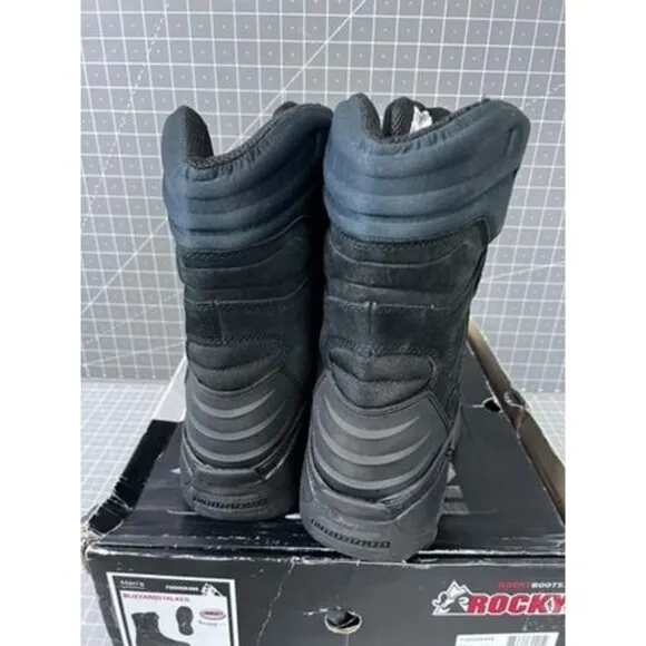 ROCKY Blizzardstalker Pro Waterproof Insulated Boots Men's 9 US Black ~~NEW~~
