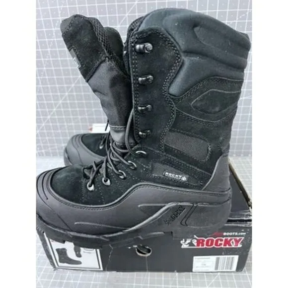 ROCKY Blizzardstalker Pro Waterproof Insulated Boots Men's 9 US Black ~~NEW~~