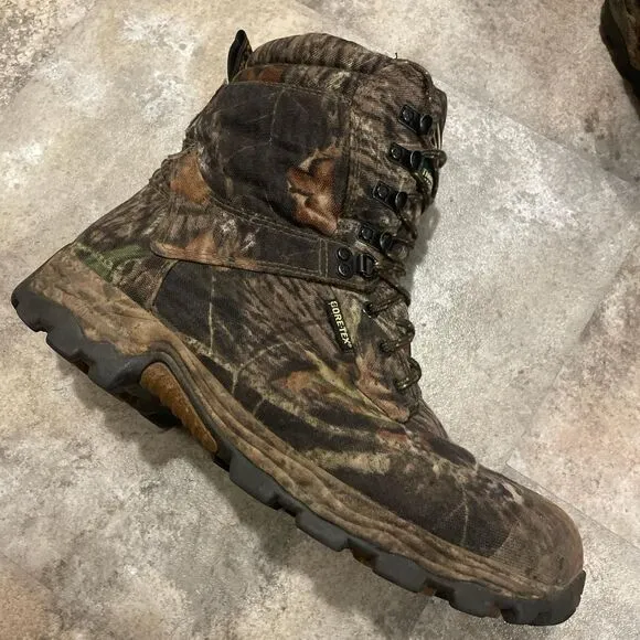 rocky goretex camouflage waterproof mens hunting boots size 11.5