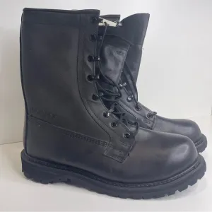 Rocky Mens 10.5 NWT Black Leather Insulated Military Combat Lace Up Vibram Boots