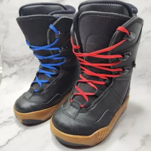 Rossignol Rider Snowboarding Boots Black Colorful Laces Youth Unisex 3.5