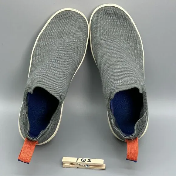 Rothys Chelsea Boots Shoes Women 8.5 Gray Blue Heathered Ankle Comfort Slip On