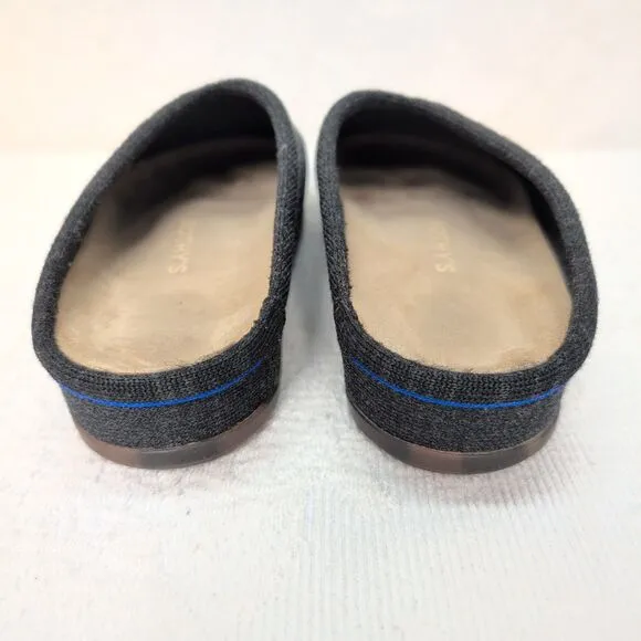 Rothy’s The Casual Clog Women 7 Soft Black Merino Wool Boho Coastal Modest Folk