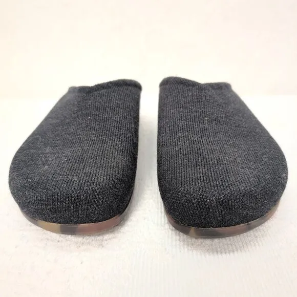 Rothy’s The Casual Clog Women 7 Soft Black Merino Wool Boho Coastal Modest Folk