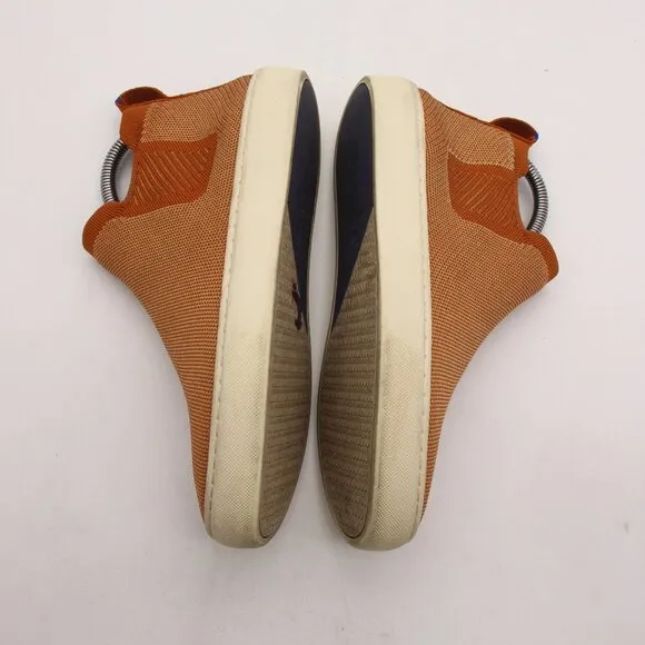 Rothy's The Chelsea Women's Size 7.5 Hi Top Sneakers Fawn Caramel Textile Shoes
