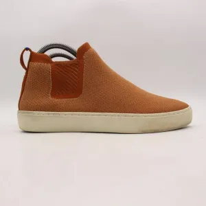 Rothy's The Chelsea Women's Size 7.5 Hi Top Sneakers Fawn Caramel Textile Shoes