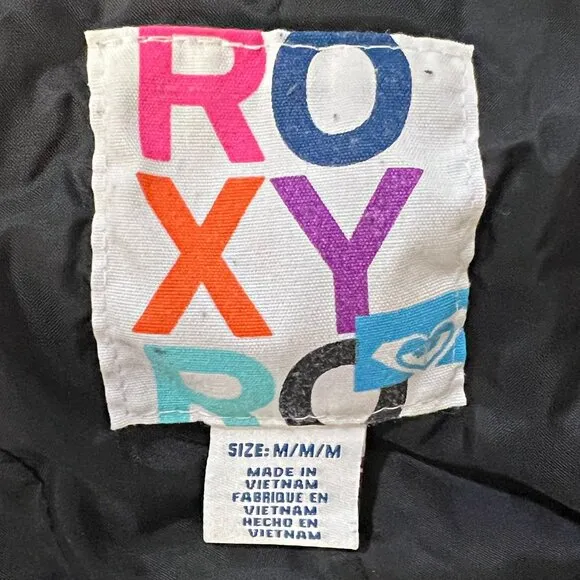 ROXY Outwear Peacoat Mid-Long Single Breasted Plaid Coat Winter Jacket Medium