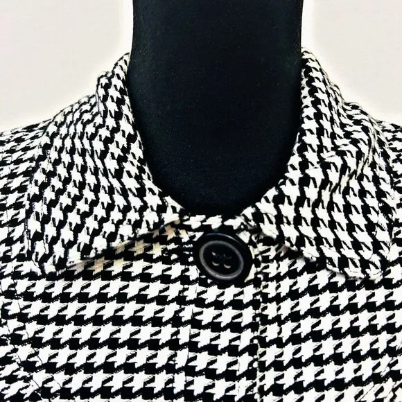 ROXY Outwear Peacoat Mid-Long Single Breasted Plaid Coat Winter Jacket Medium