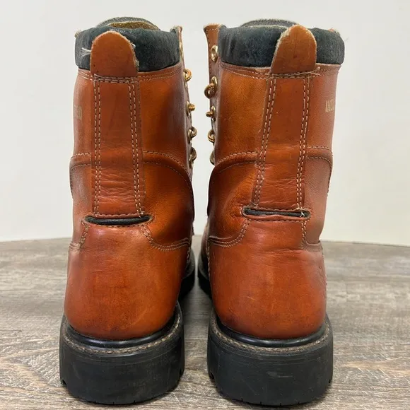 Ruffouts Men’s Insulated Lace Up Leather Work Boots 9.5