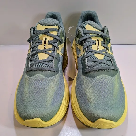Salomon AERO GLIDE Men's Running Outdoor Shoes Size 10 Granite Green Yellow Iris
