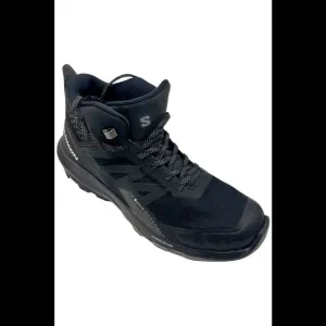 Salomon Men's Outpules Mid Hiking Boots Black/Ebony/Vanilla - Medium